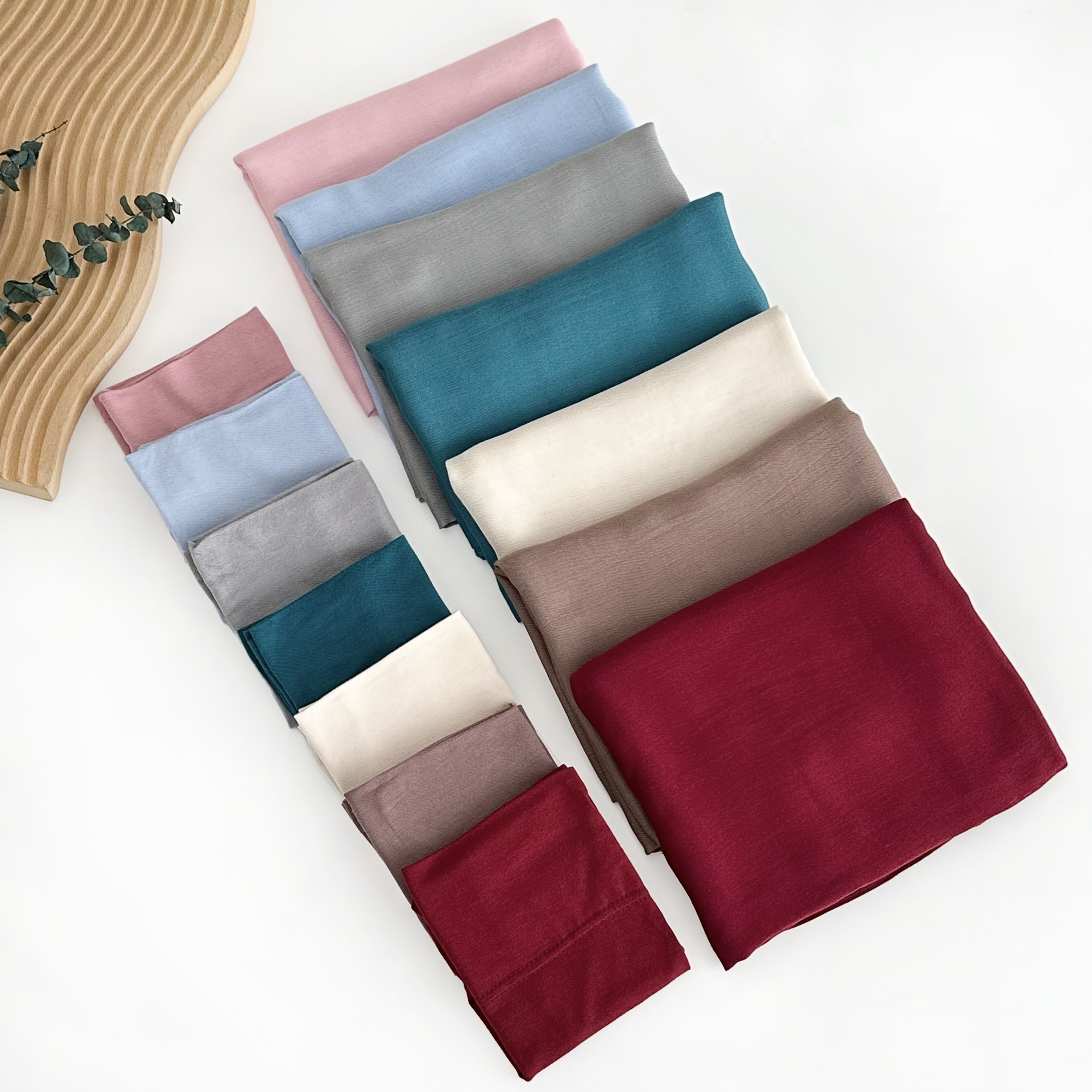 跨境新款热卖莫代尔围巾套装挂耳单色包头巾女士百搭配饰围脖头巾