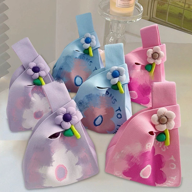Новый свадебный компаньон подарочная сумка милые цветы трикотажные сумки на день рождения подарки на Национальный день большой объем подарочная сумка