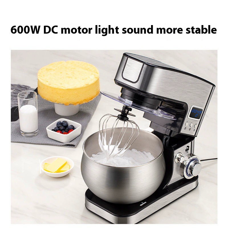 5L intelligent timing chef machine multifunctional stainless steel fully automatic dough machine home desktop egg beater
