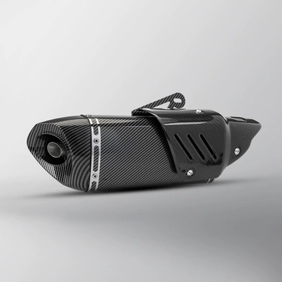 Z900 R3 MT07 Z | Motorcycle exhaust pipe - full-car-pattern-real-carbon-cover