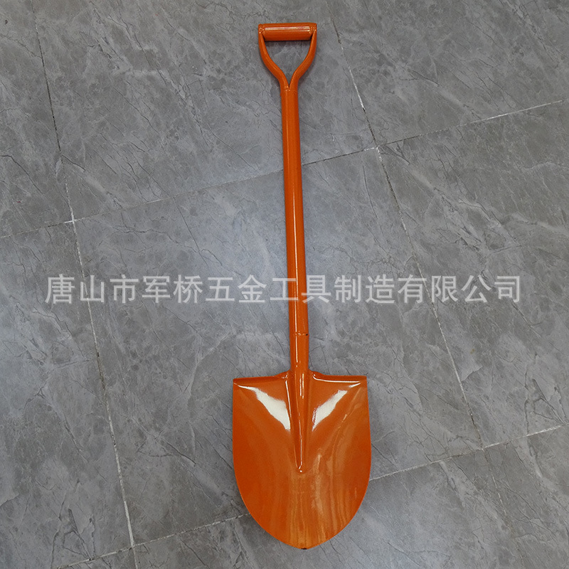 批发东南亚缅甸市场焊接铁柄锹1.5KG彩色喷塑锰钢淬火铁锹SHOVEL