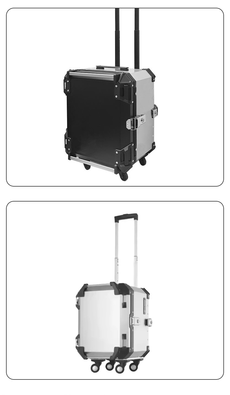 Wholesale Cross-Border New Model Motorcycle 55L Aluminum Alloy Luggage Box, Quick-Release Multifunctional Tail Box for Electric Vehicles