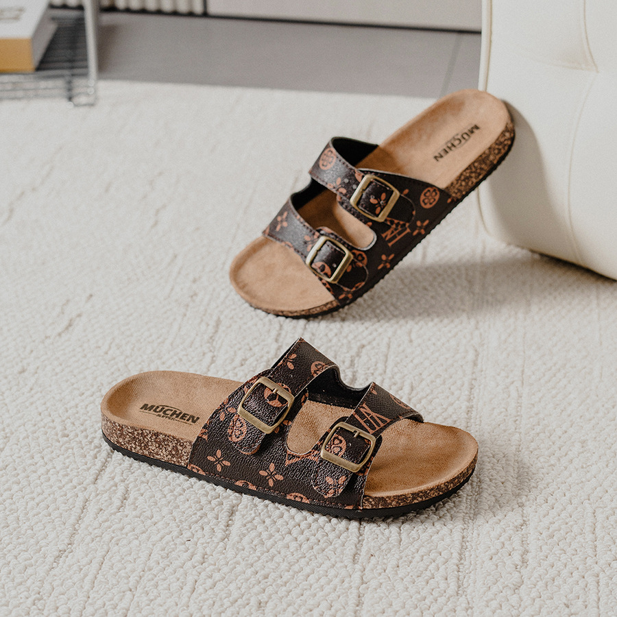 Summer Mens Cork Slippers Trendy Beach Shoes For Men And Women_voghion.com
