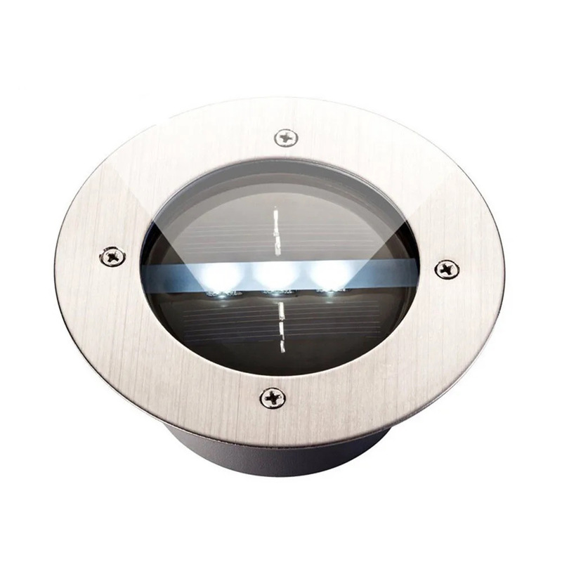 3Led Outdoor Waterproof Aluminum Shell Solar Underground Light Square Light Solar Underground Light Source Factory