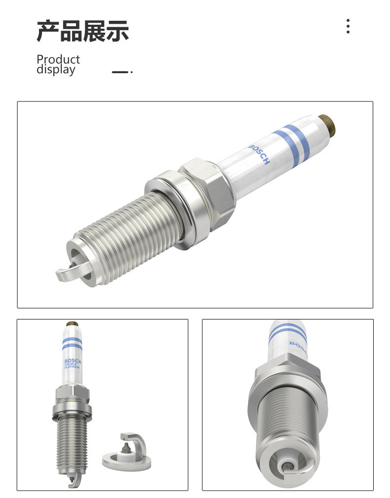 Suitable for Bosch Dual Platinum Spark Plugs for Volkswagen C-Trek, T-Roc, Viloran, Phideon, Touran L, T-Roc, T-Cross, T-Cross, and T-Kai