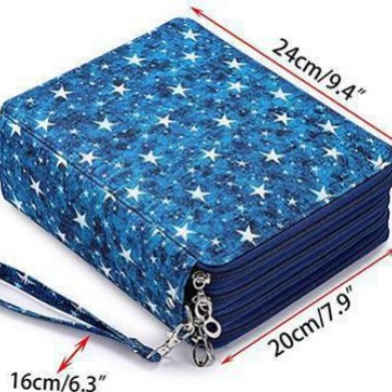 Amazon Transfronterizo Jardín secreto bolsa de gran capacidad PU bolsas de lápiz 120 bolsas de lápiz cortina de color