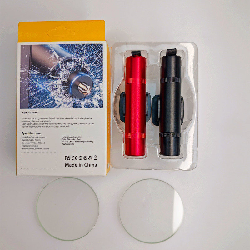 Car Safety Hammer Car Mini Two-Pack Multi-Functional Window Breaker Escape Emergency Life-Saving Window Breaker Artifact Wholesale