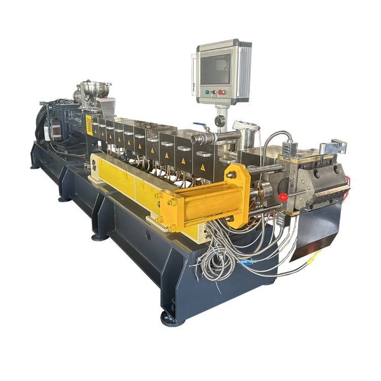 65D型塑料PC填充改性造粒挤出机 双螺杆乙丙橡胶混炼挤出机