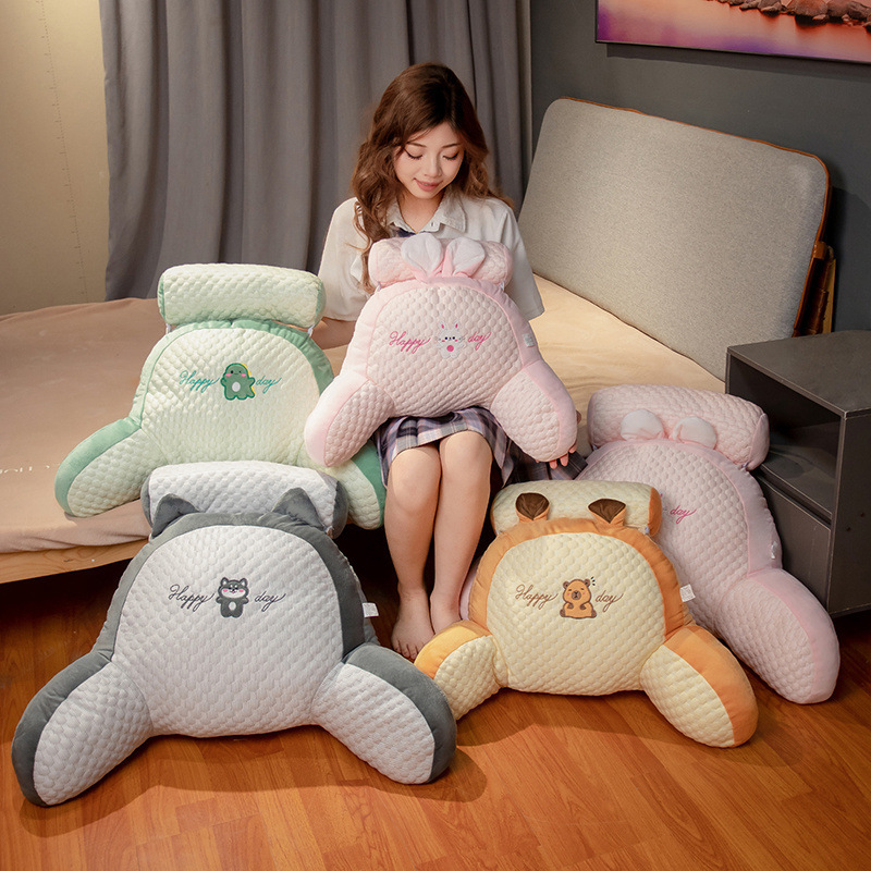 Bingdoudou ベッドサイド大型クッション ソフトベッドクッション 大型背もたれクッション枕 女の子用睡眠ソファ 腰保護寮|undefined