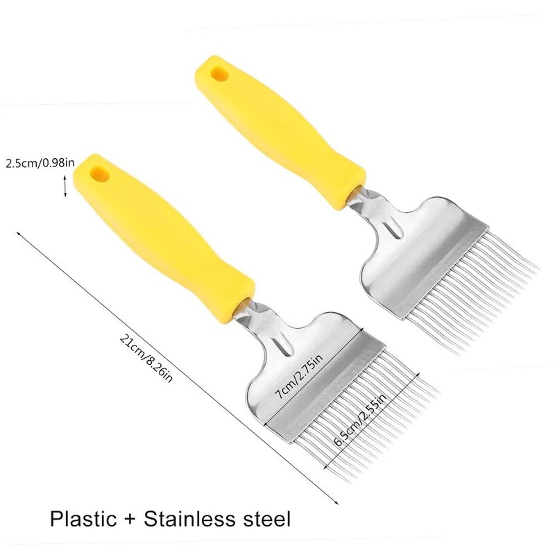 Beekeeping Honey Opener Fork with Stainless Steel Sharp Teeth, Beekeeping Hive Fork, Beekeeping Tool Extractor, Beekeeping Supplies