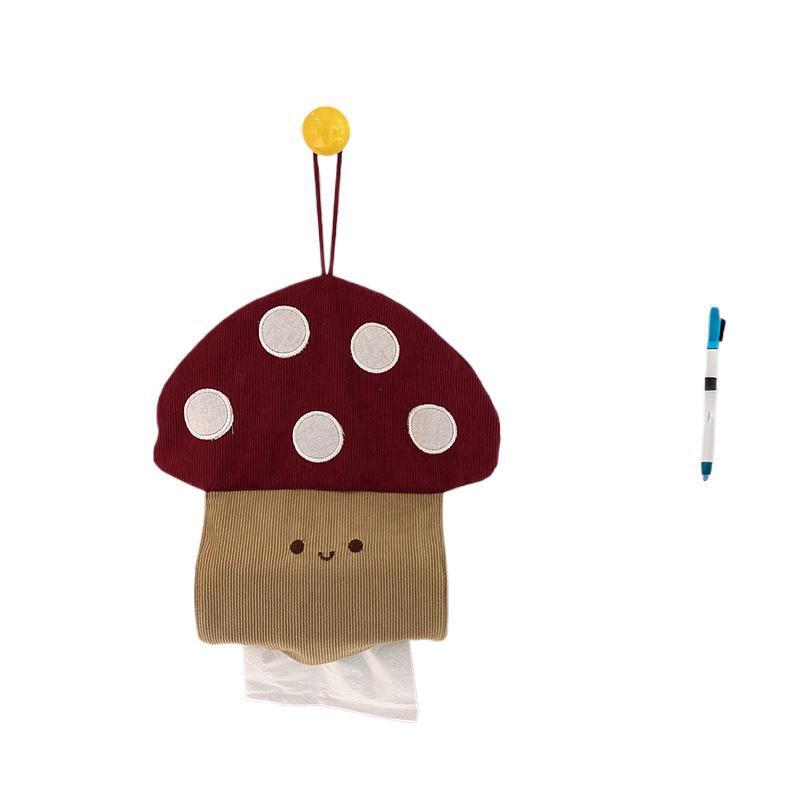 きのこ吸紙箱壁掛け式ティッシュ掛け袋ティッシュ箱客間は軽くて豪華で可愛い寮の寝室のティッシュ筒の絹の花です。|undefined