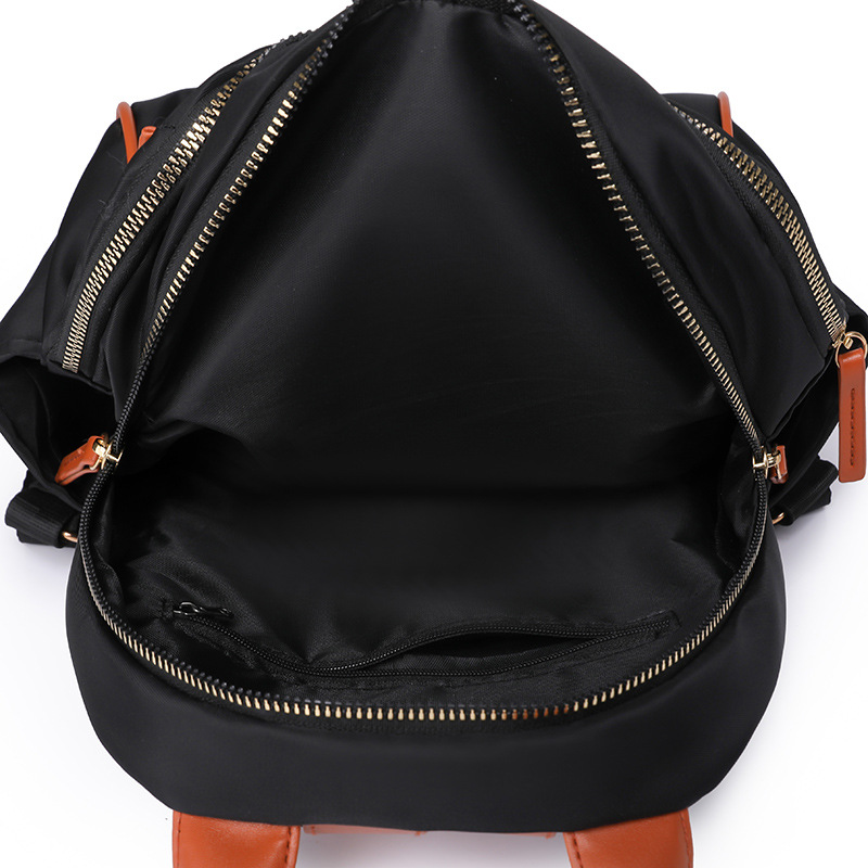 Mochila ligera de viaje para mujer 2024 nueva moda en contraste color Oxford tela pequeña mochila para mujer mochila al por mayor