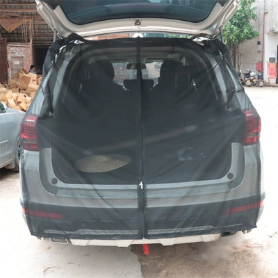 Car Mosquito-Proof Curtains, Sunshade Curtains, Magnetic Car Rear Door Screens, Trunk Mesh Screens, Tailgate Mosquito Nets (Car curtains) - black-small-size