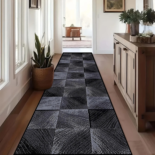 TEMU European simple home porch entrance corridor floor mat crystal velvet easy-to-care carpet