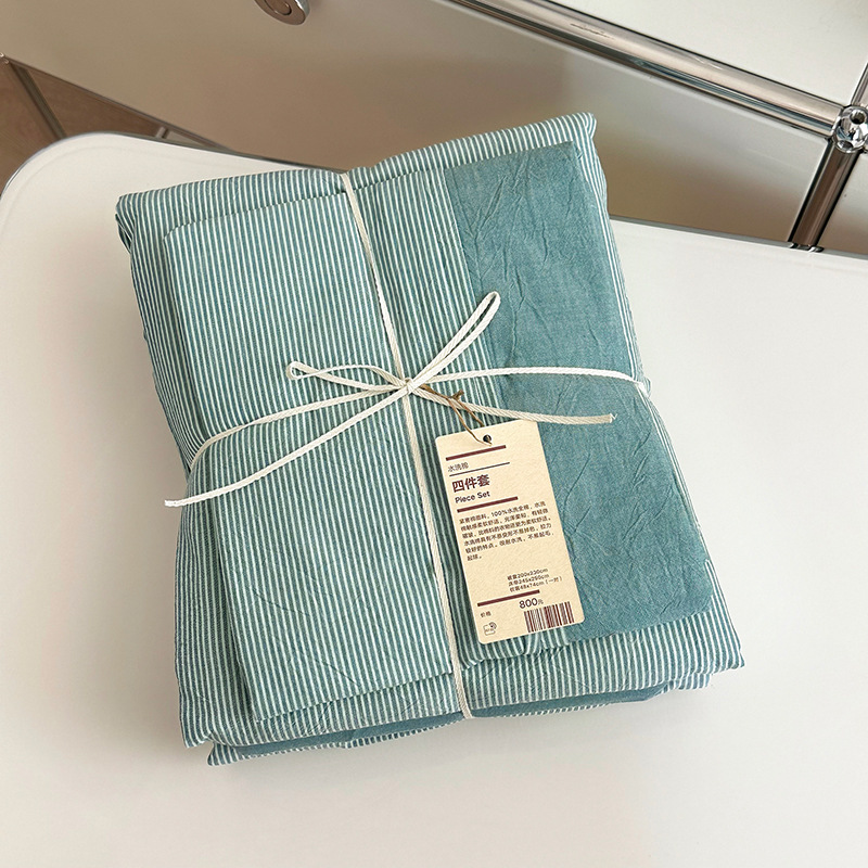 水洗棉四件套-床上用品 四件套