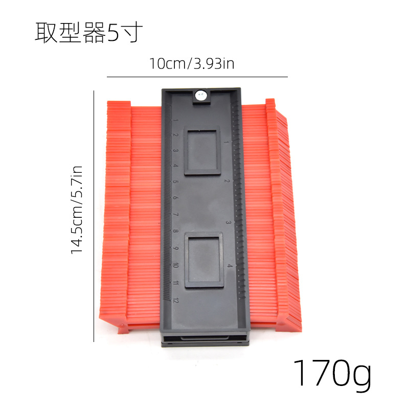 gauge de forma de radian gauge de perfilado carpintería piedra automóvil forma irregular gauge multifuncional contorno gauge