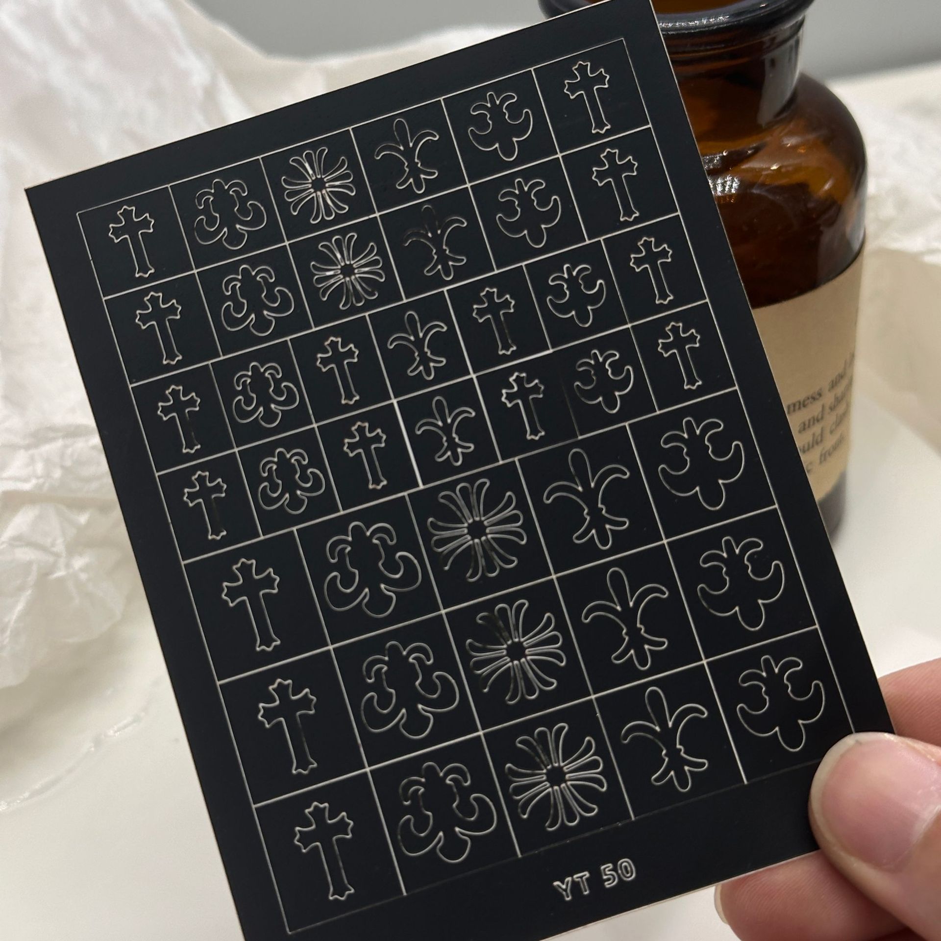 크로우 하트 스티커 (YT-50)