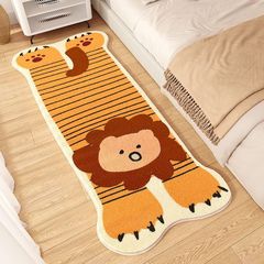 Crocodile Baby Cartoon Indoor Rugs with Wire Circle for Home Entrance Anti-Slip Foot Mat Entrance Hallway Entrance Door Mat Can Be Cut