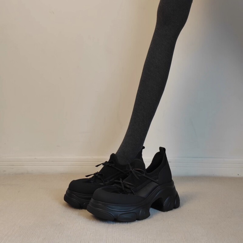 Yang Mi's Same Style Siga Height-Increasing Butterfly Island Thick-Soled Dad Shoes for Women, 2026 New Model Height-Increasing White Sneakers Yang Mi's Same Style Siga Height-Increasing Butterfly Island Thick-Soled Dad Shoes for Women, 2026 New Model Height-Increasing White Sneakers