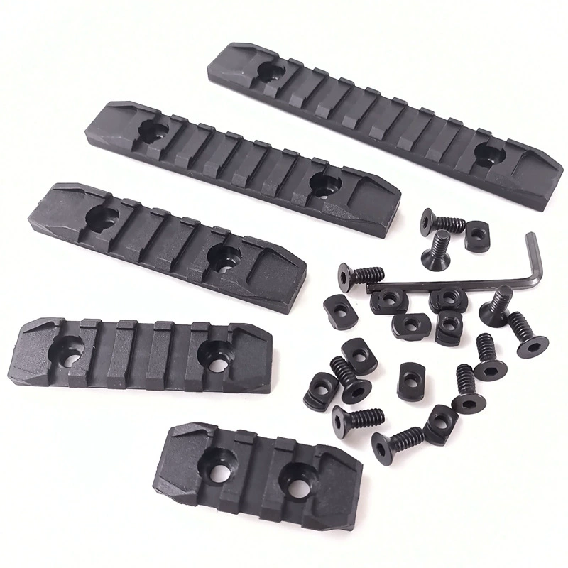 Nylon MLOK пятисекционный направляющий рельс KEYMOD 5 предметов дерева 3 паза, 5 прорезей, 9 прорезей, 9 прорезей, 9 прорезей, 9 прорезей