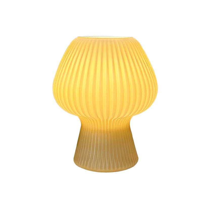 Lámpara de mesa de cristal decorativa a rayas para hotel, luz de noche de lujo sencilla de estilo americano para dormitorio, luz de ambiente de lujo.