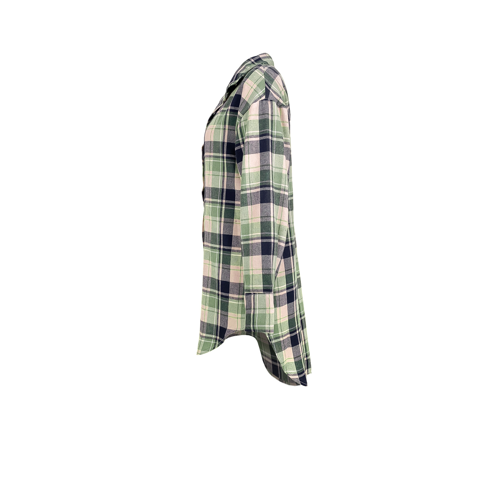 Women Clothing Comfortable Cotton Plaid Coat Shirt Dress 17 Women Clothing Comfortable Cotton Plaid Coat Shirt Dress
