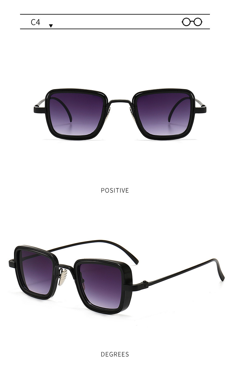 60g Weight Full Frame Glasses Structure Sunglasses Classification Ac, UV400 Protection Lens Material Square Glasses Style Travel Occasion Solid Color Pattern Men'S Gender Classic Style Style Classic Style Solid Color Ac UV400 Protection Square Full Frame Men's Sunglasses 8