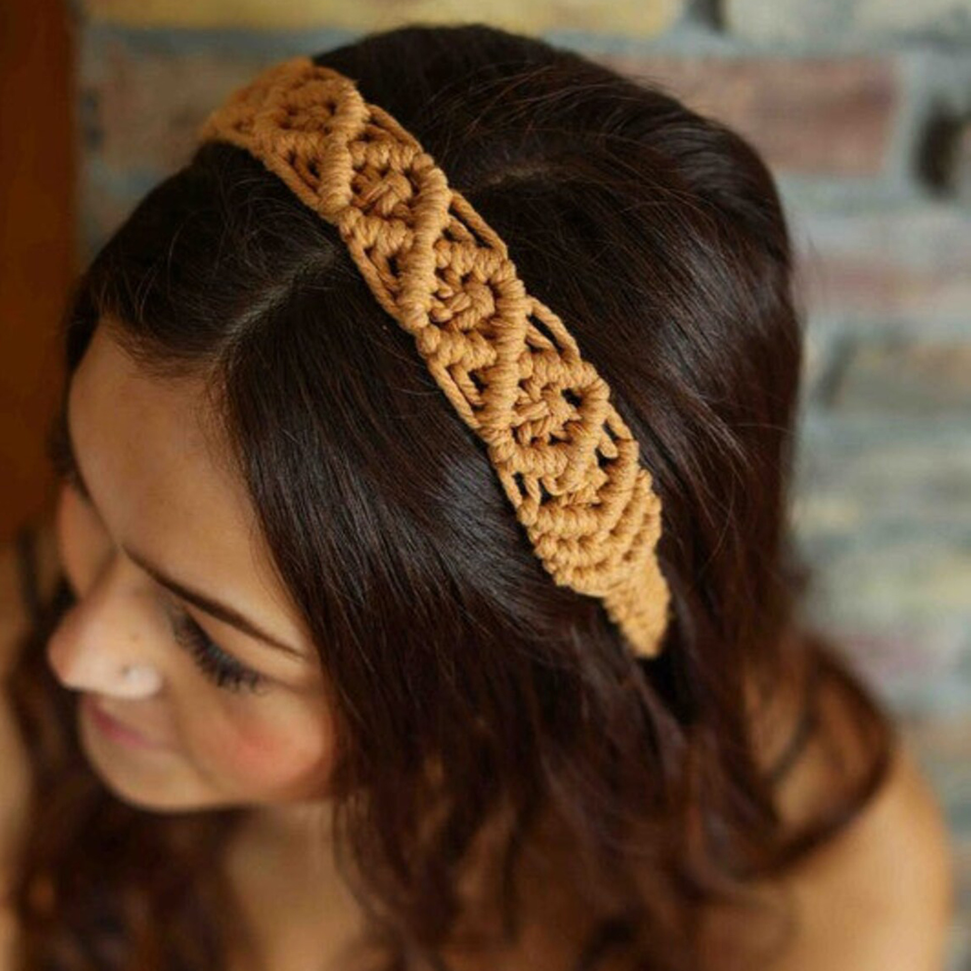 Woven headband handmade