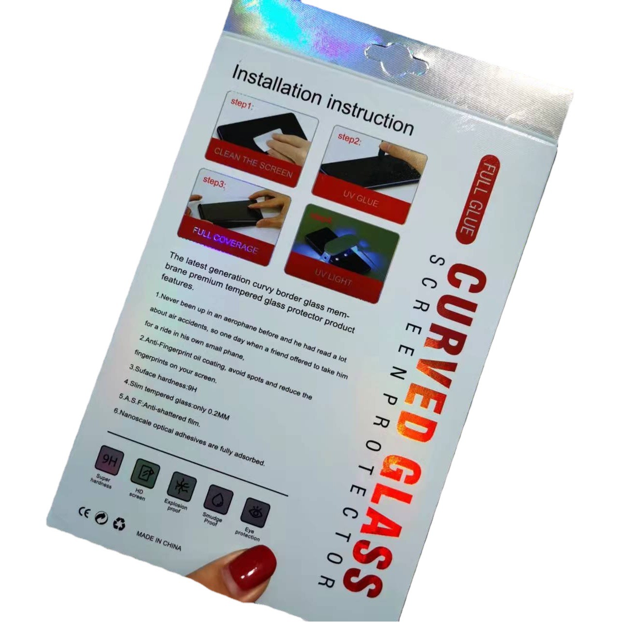 Aplicable a la película protectora OPPOFINDX6PRO xiaomi 12/honor 70PRO pantalla curvada película templada UV película a prueba de pío