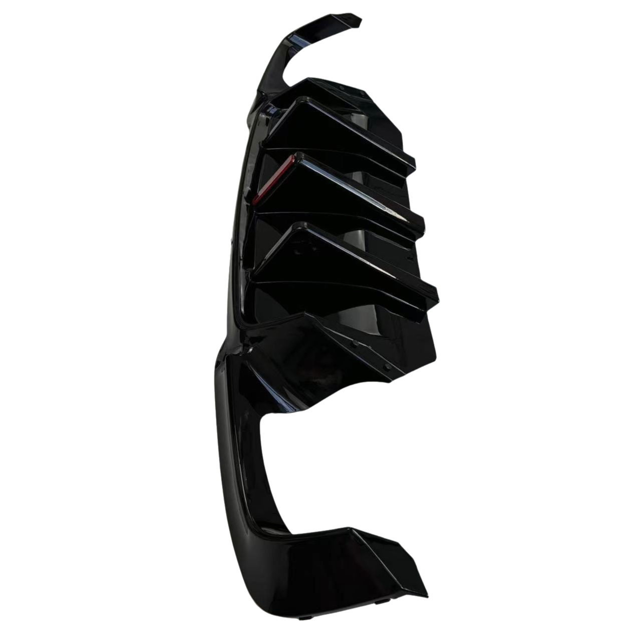 Suitable for Bmw 5 Series F10/F18 with Lighted Rear Lip M5 Dual Blade Rear Lip 2011-2016 Models Carbon Pattern Four-Way Exhaust