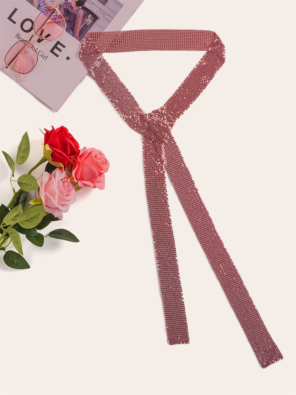 100g Weight Scarf Classification Holiday, Banquet, Selfie Occasion Metal sequins Material Solid Color Pattern Summer Season Unisex Gender Casual, Elegant, Lady Style Unisex Casual Elegant Lady Solid Color Metal Sequins Scarf 100