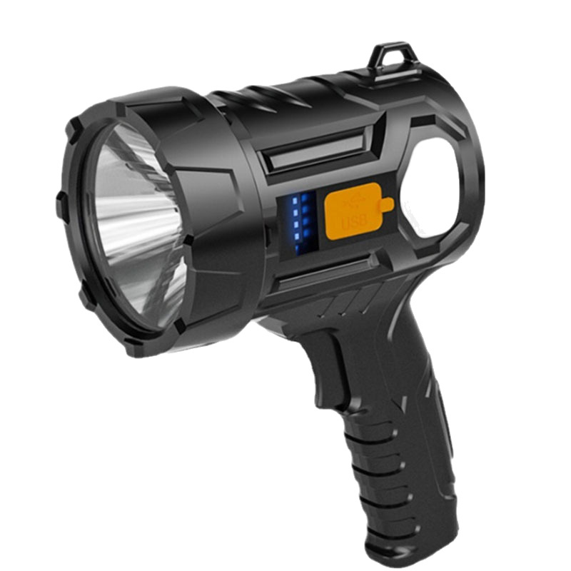 Lámpara de mano transfronteriza led luz alta luz al aire libre luz solar cargable estante de tesoro lámpara de mano rojo amarillo verde