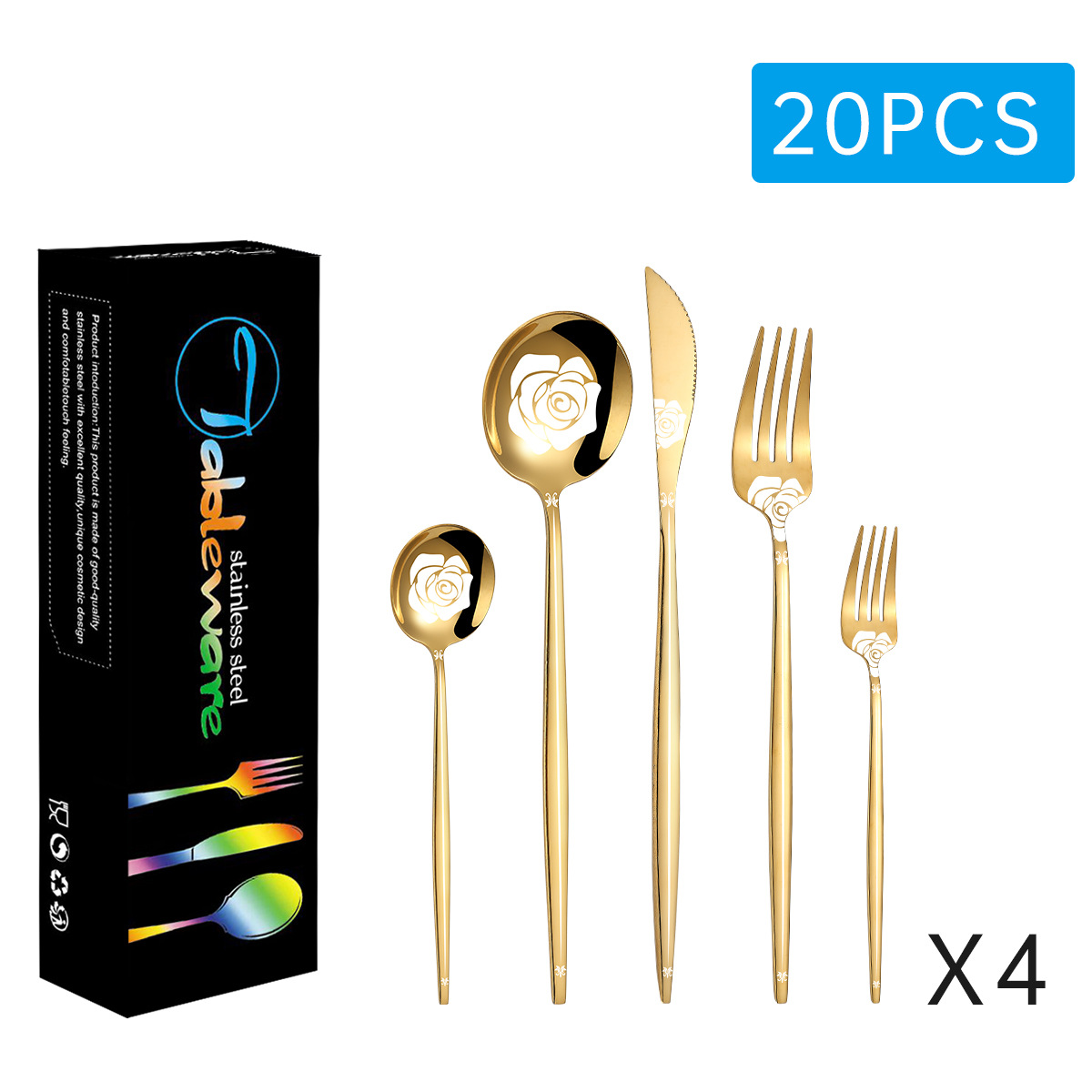 골드 20 개 세트 (검은 치약 상자)