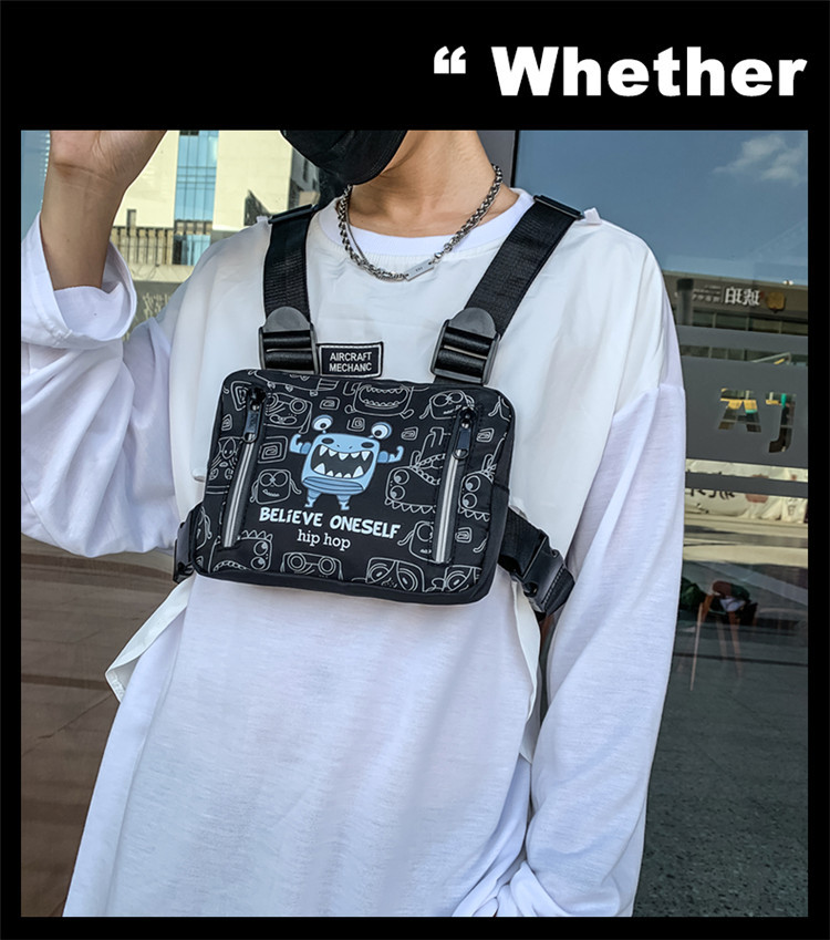 Men's Oxford Cloth Bag Casual Water Repellent Lightweight One-shoulder Messenger Tactical Bag display picture 13