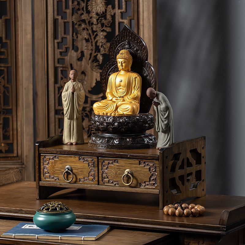 Altar Cabinet for Home Use, Offering Table for Buddha, Elevated Pedestal for Bodhisattva, Offering Table, Shrine, God of Wealth Altar, Incense Stand