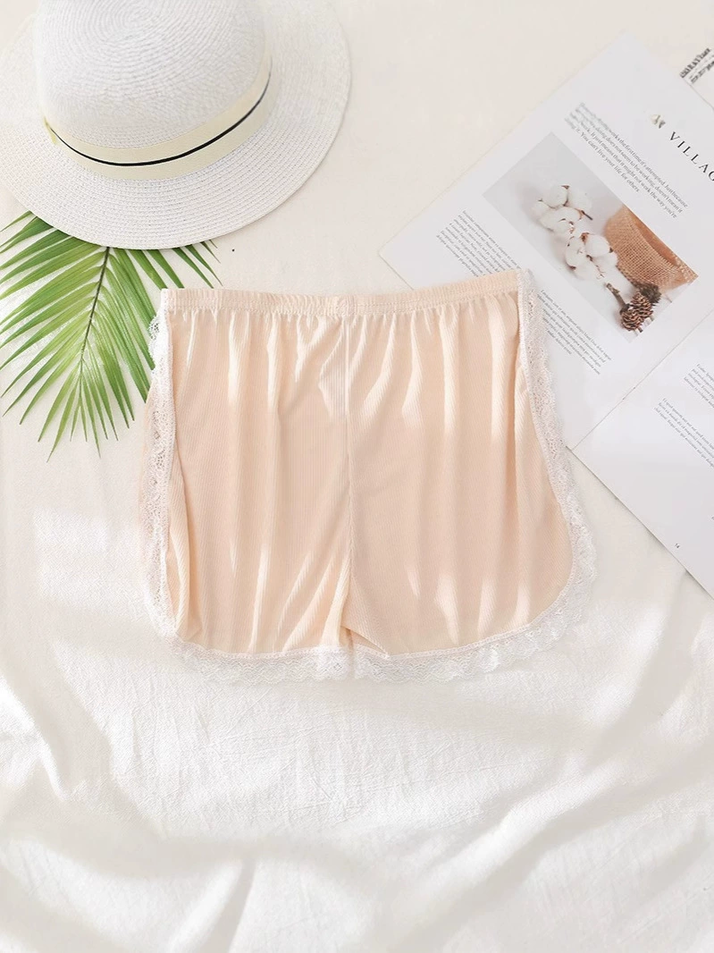Летнее безопасное защитное нижнее белье, кружевные брюки, л leggings, шорты, высокая талия, Slim Fit