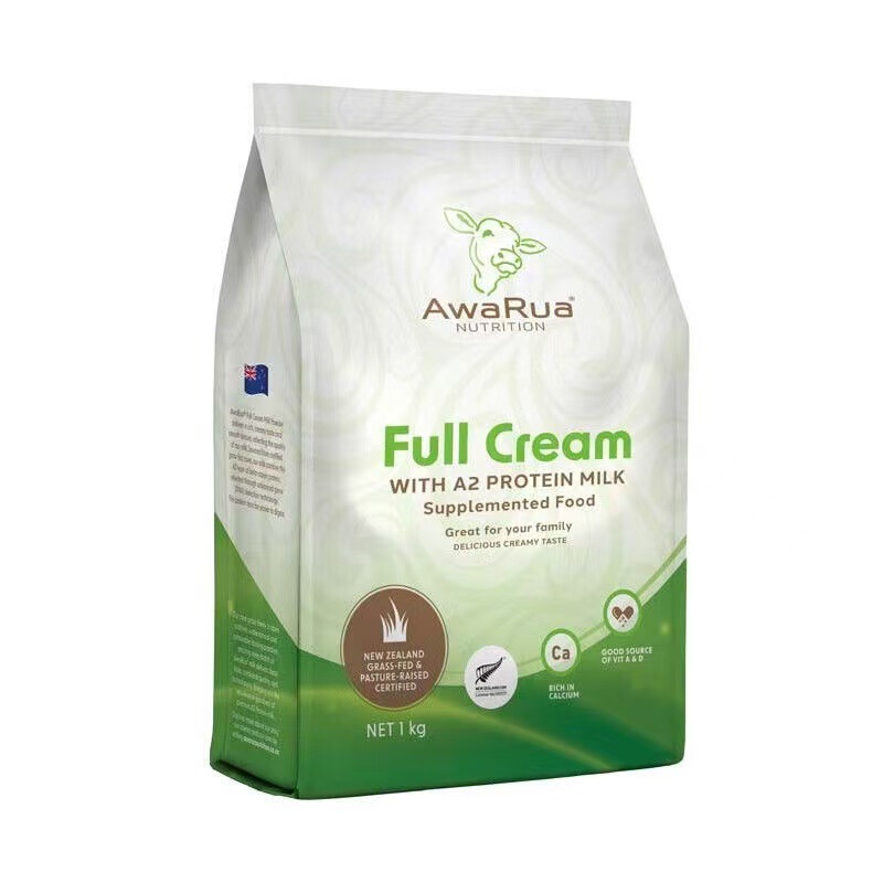 Avalu A2β Casein New Zealand Imported High Calcium Full-Fat Milk Powder 1kg Avalu A2β Casein New Zealand Imported High Calcium Full-Fat Milk Powder 1kg