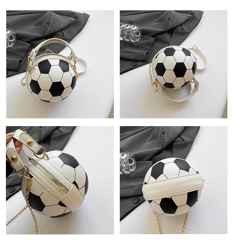 Cross-border bags, women's Instagram personalized basketball bags, new versatile single-shoulder crossbody bags, Korean-style small round bags for women undefined