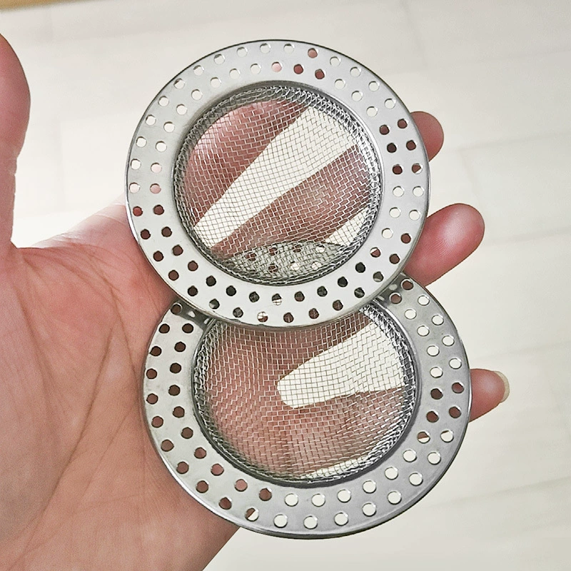 Stainless steel floor drain filter bathroom sewer filter bathroom anti-clogging kitchen insect-proof cover sink filter