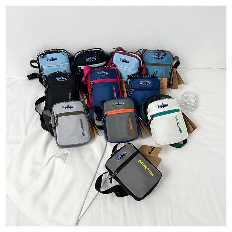 Patagonia Bata Outdoor Shoulder Bag Crossbody Bag Men's and Women's Joker Small Square Bag Lightweight Contrast Cross-Border Trendy Brand