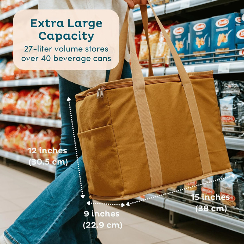 Reusable Insulated Grocery Bag Leak-Proof Cooler Bag Grocery Insulated Shopping Bag Travel Cooler Bag Reusable Insulated Grocery Bag Leak-Proof Cooler Bag Grocery Insulated Shopping Bag Travel Cooler Bag