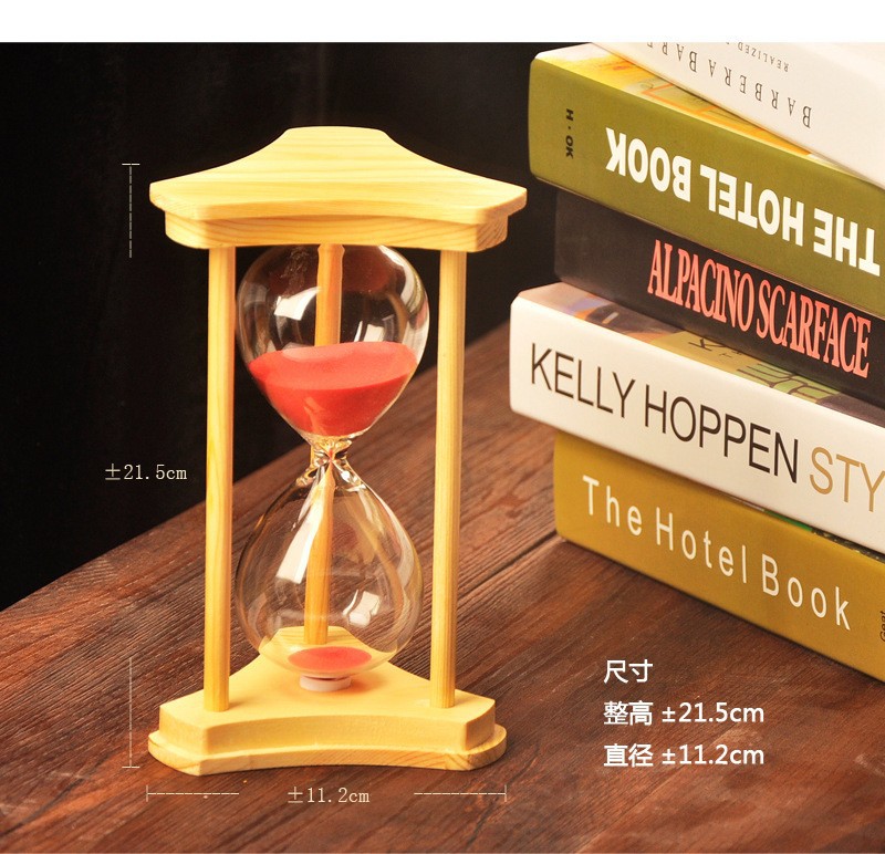Creativo nuevo marco de madera vidrio reloj de arena temporizador regalo de vacaciones de cumpleaños decoración creativa del hogar