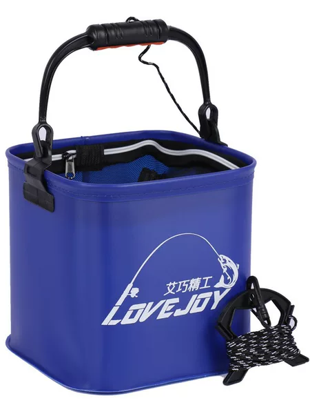 EVA bucket fishing Luya wild fishing foldable portable fish bucket outdoor fish box portable fish bucket fishing