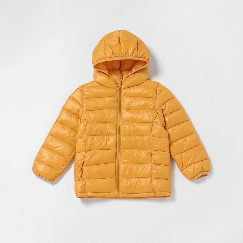 Chaqueta de plumón ligera y corta para niños mayores, estilo 2025, abrigo de plumón para otoño e invierno, ropa exterior para bebés.