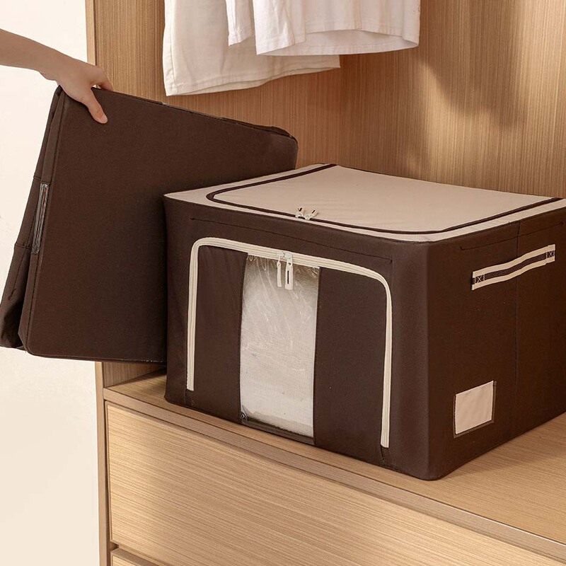 Finisher Storage Box Environmental Protection Storage Box Waterproof Oxford Cloth Six Steel Frame Clothes Quilt Baina Finishing Storage Box Finisher Storage Box Environmental Protection Storage Box Waterproof Oxford Cloth Six Steel Frame Clothes Quilt Baina Finishing Storage Box