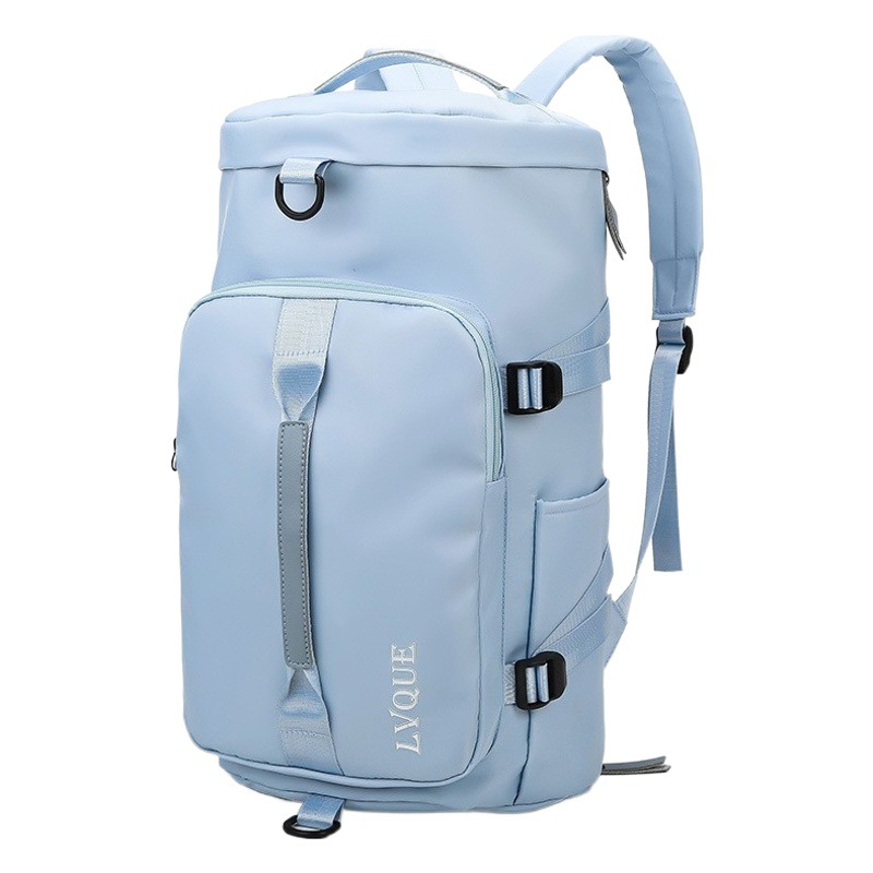 Bolsa de viaje popular transfronteriza, bolsa de fitness deportiva ligera multifuncional de gran capacidad, mochila con separación de ropa seca y húmeda, bolsa de equipaje