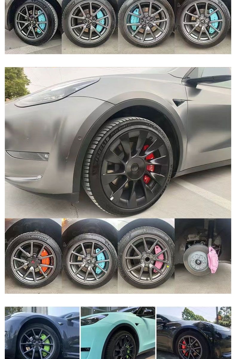 Suitable for Tesla 3/Y Car Aluminum Alloy Caliper Cover, Model 3/Y Special Car-Specific Caliper Decorative Shell