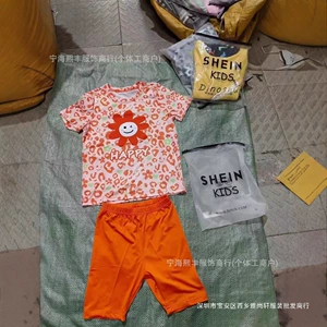 Внешняя торговля детская одежда Shein's Set Set Kid Mixd Set Set Fashion Trend Spring и летняя смешанная оптовая одежда