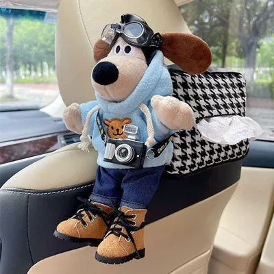 Hanging Type, Cute Dog-Themed, Car tissue box/set