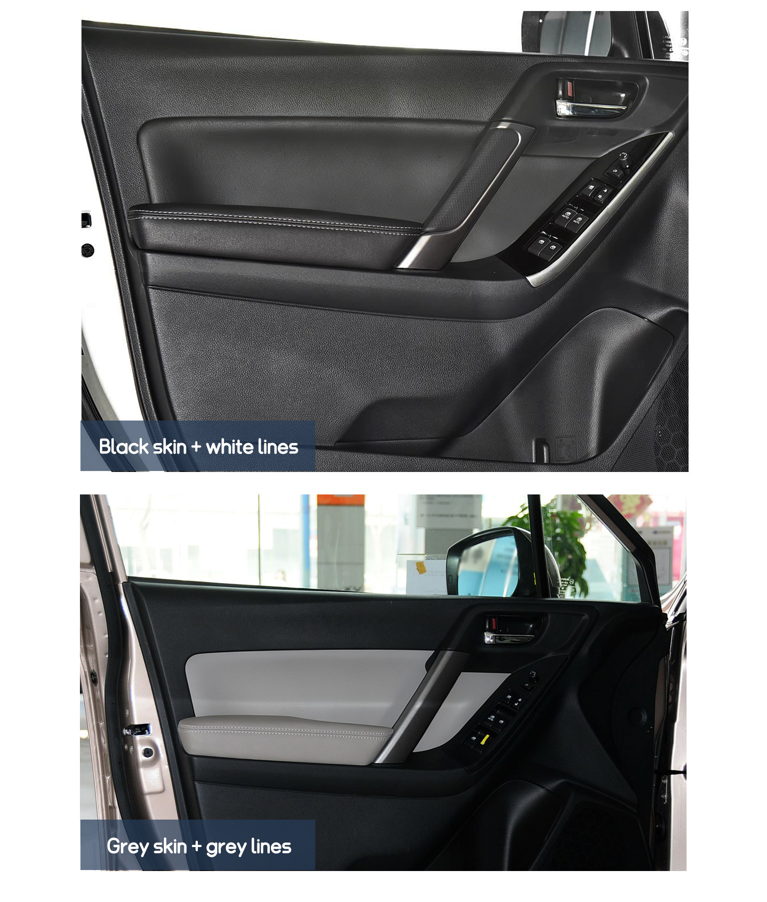 Suitable for 2014-2018 Subaru Forester Car Door Panel Leather Interior Modification Kit